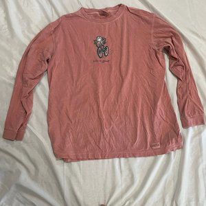 😀Life is good™😀  mens Long sleave shirt